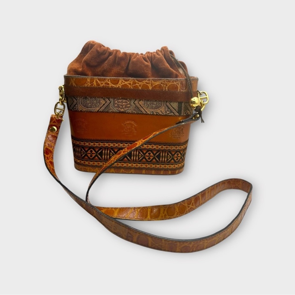 Gabbrielli Firenze Genuine Italian Leather Hardcase Bag